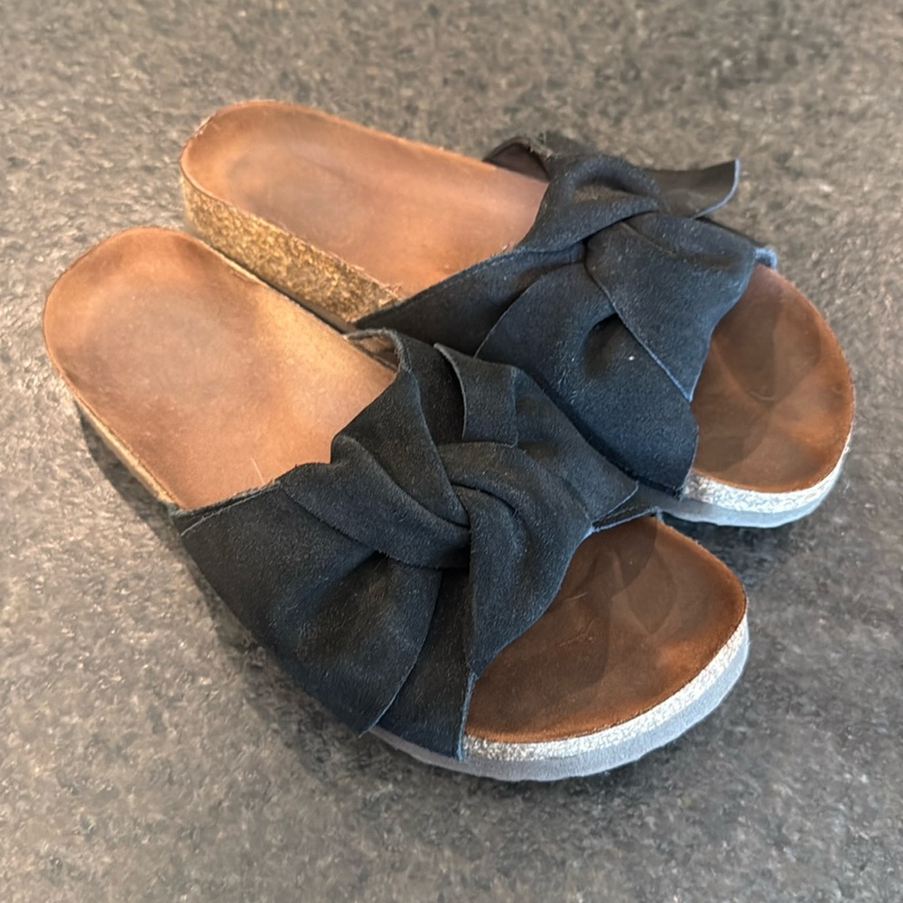 Leather Slides